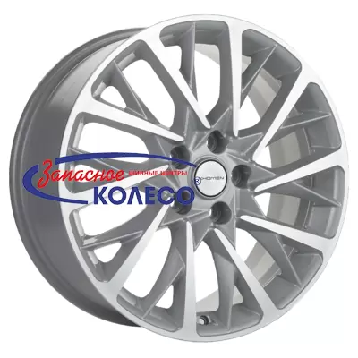 18'' 5x112 ET45 D57,1 7,5J Khomen Wheels KHW1804 (Karoq) F-Silver-FP