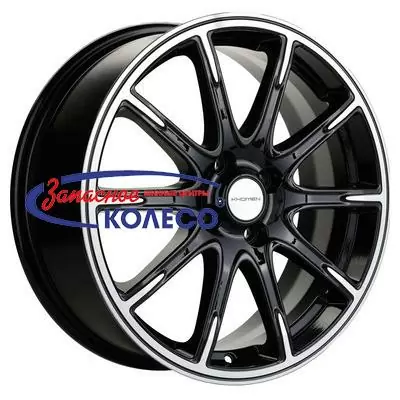 17'' 4x98 ET38 D58,6 6,5J Khomen Wheels KHW1707 (Lada Granta) Black-FP