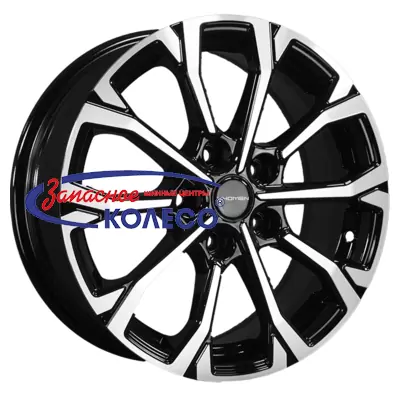 16'' 5x114,3 ET40 D66,1 6,5J Khomen Wheels KHW1605 (Qashqai/Tiida) Black-FP