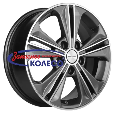 16'' 5x114,3 ET43 D67,1 6,0J Khomen Wheels KHW1603 (Creta/Seltos) Gray-FP