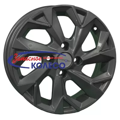 14'' 4x100 ET43 D67,1 5,5J Khomen Wheels KHW1402 (Solaris/Logan/Rio) Gray