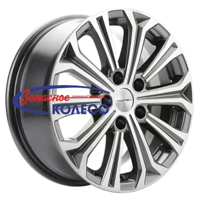 16'' 5x114,3 ET43 D67,1 6,5J Khomen Wheels KHW1610 (Huyndai/Kia) Gray-FP