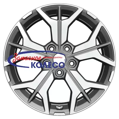17'' 5x114,3 ET45 D67,1 7,0J Khomen Wheels KHW1715 (CX-5/i40/X-Trail) Gray-FP