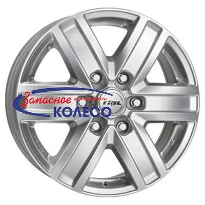 17'' 6x139,7 ET22 D100,1 7,0J Rial Transporter 6 Polar Silver