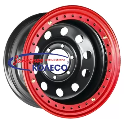 16'' 6x139,7 ET-19 D110 8,0J Off-Road Wheels Тойота Ниссан с бедлоком (красный) Черный