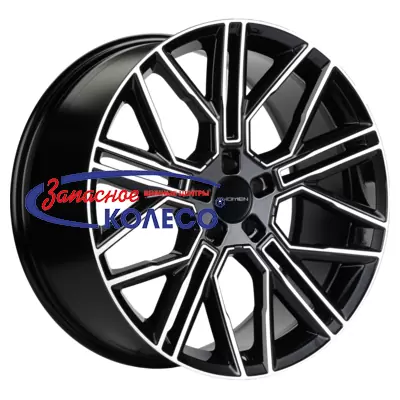 21'' 5x112 ET36 D66,6 9,5J Khomen Wheels KHW2101 (E-tron) Black-FP