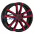 17'' 5x114,3 ET40 D76 7,0J MAK Milano Black Red Face