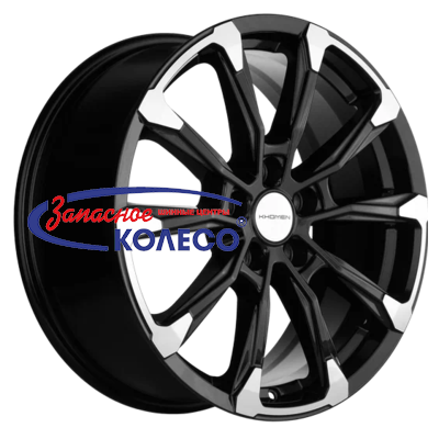 18'' 5x114,3 ET38 D67,1 7,5J Khomen Wheels KHW1808 (Outlander) Black-FP