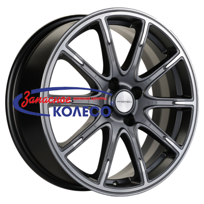 17'' 4x100 ET41 D60,1 6,5J Khomen Wheels KHW1707 (XRay) Gray-FP